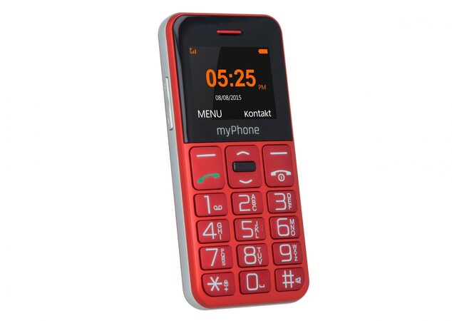 Mobilní telefon senior myPhone HALO EASY, červený