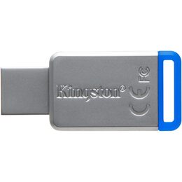Flash USB Kingston DataTraveler 50 64GB USB 3.0 - modrý/kovový