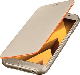Pouzdro na mobil flipové Samsung Neon flip na Galaxy A8 2018 (EF-FA530P) - zlaté