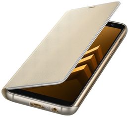 Pouzdro na mobil flipové Samsung Neon flip na Galaxy A8 2018 (EF-FA530P) - zlaté