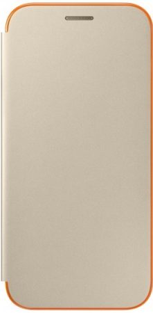 Pouzdro na mobil flipové Samsung Neon flip na Galaxy A8 2018 (EF-FA530P) - zlaté