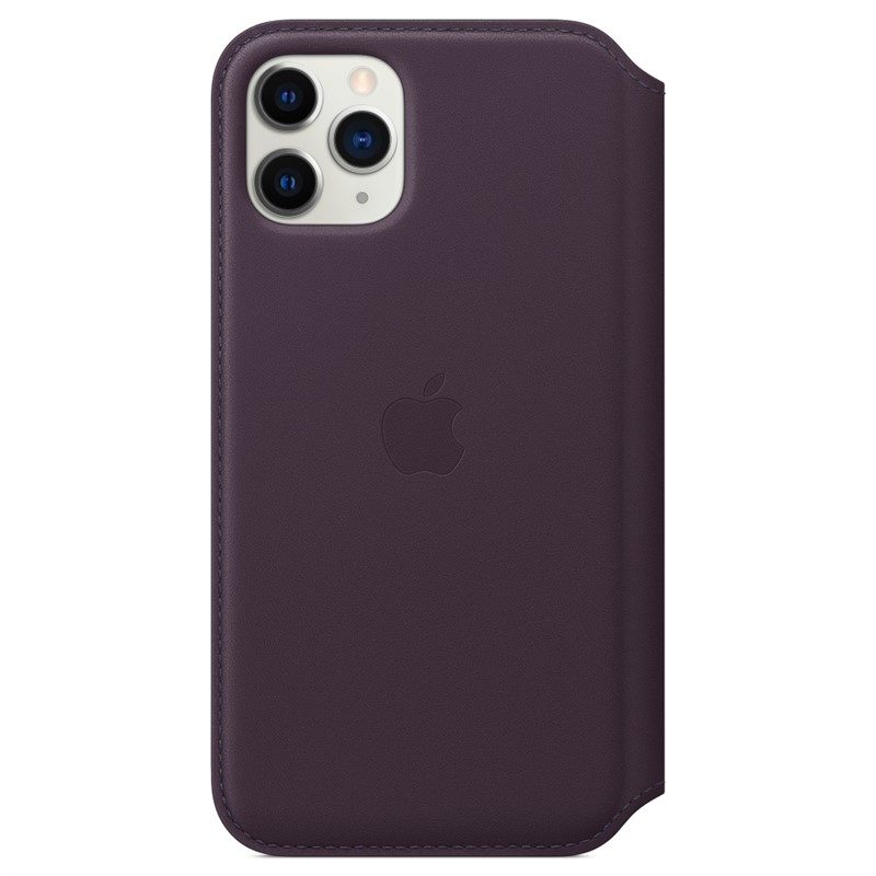 Pouzdro na mobil flipové Apple Leather Folio pro iPhone 11 Pro - lilkové