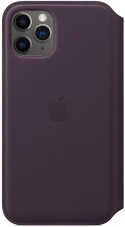 Pouzdro na mobil flipové Apple Leather Folio pro iPhone 11 Pro - lilkové