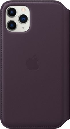 Pouzdro na mobil flipové Apple Leather Folio pro iPhone 11 Pro - lilkové