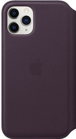 Pouzdro na mobil flipové Apple Leather Folio pro iPhone 11 Pro - lilkové