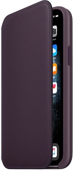 Pouzdro na mobil flipové Apple Leather Folio pro iPhone 11 Pro - lilkové