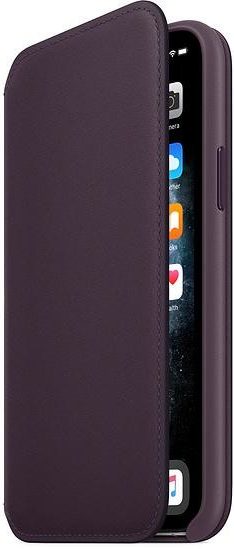 Pouzdro na mobil flipové Apple Leather Folio pro iPhone 11 Pro - lilkové