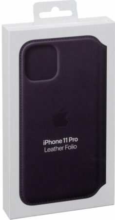 Pouzdro na mobil flipové Apple Leather Folio pro iPhone 11 Pro - lilkové