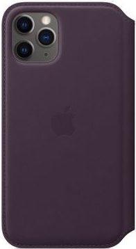 Pouzdro na mobil flipové Apple Leather Folio pro iPhone 11 Pro - lilkové