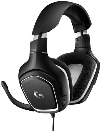 Headset Logitech Gaming G332 SE - černý/bílý