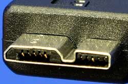 Kabel SuperSpeed USB3.0 A(M) - microUSB3.0 B(M), 1m, černý