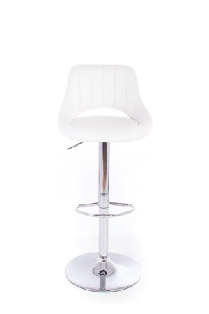 Barová židle G21 Aletra koženková white