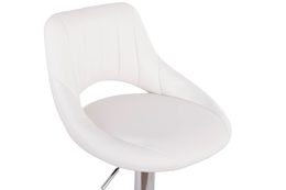 Barová židle G21 Aletra koženková white