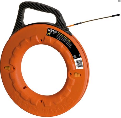 Protahovací pero Klein Tools sklolaminátové v pouzdře 4,8mm s pružinou - 30,5m