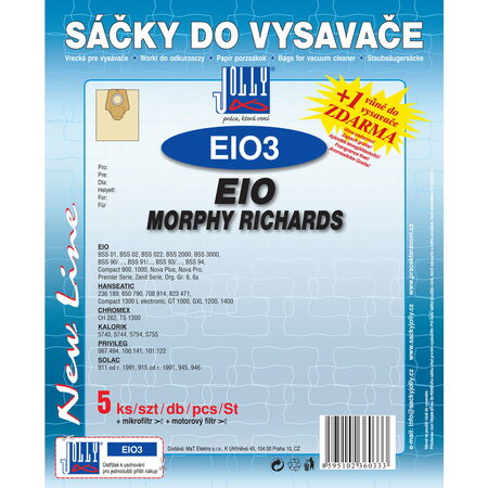 EIO 3 SÁČEK DO VYSAVAČE JOLLY
