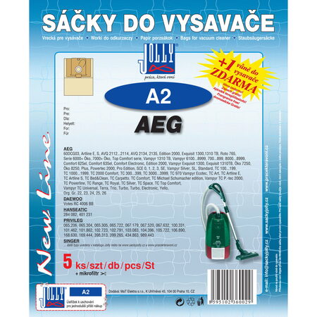A 2 SÁČEK DO VYSAVAČE JOLLY