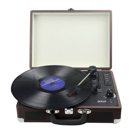 Gramofon v kufříku, s bluetooth a USB SS-8580-DB