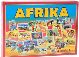 Afrika 4 logické hry společenská hra v krabici 29x20x4cm