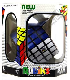 Rubikova kostka hlavolam 4x4 plast 6,5x6,5x6,5cm v krabičce