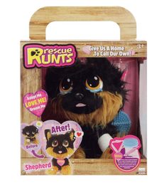 TM Toys Rescue Runts plyšový pejsek Šmudlík Německý Ovčák 18cm v krabici 23x22x15cm
