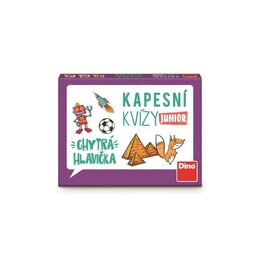 Kapesní kvízy junior - Chytrá hlavička cestovní společenská hra CZ verze v krabičce 14x10x2cm