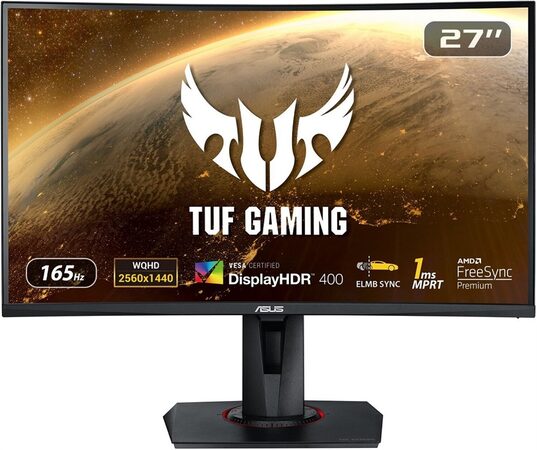 Monitor Asus TUF Gaming VG27WQ 27",LED, VA, 1ms, 3000:1, 400cd/m2, 2560 x 1440,