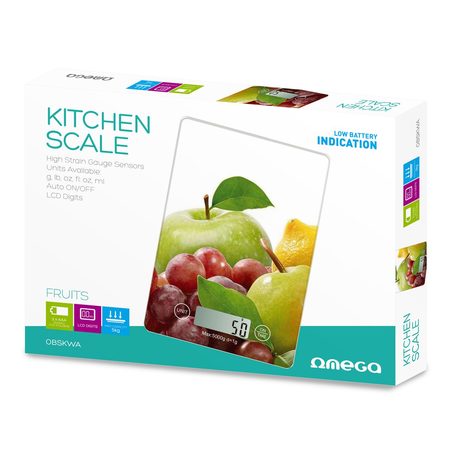 Omega digitální kuchyňská váha ovoce  (OBSKWA) 5kg