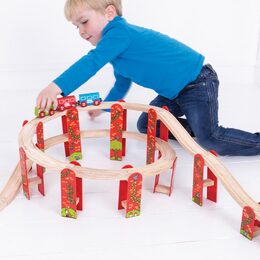 Bigjigs Rail Víceúrovňový set kolejí