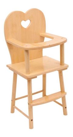 Legler Small Foot Dřevěná židlička pro panenky přírodní