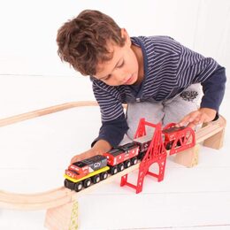 Bigjigs Rail CN nákladní vlak + koleje