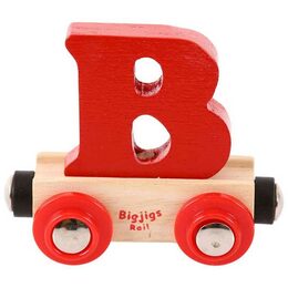 Bigjigs Rail Vagónek dřevěné vláčkodráhy - Písmeno B