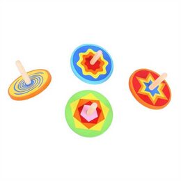 Bigjigs Toys Dřevěná barevná káča 1 ks