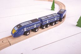 Bigjigs Rail Rychlík High Speed 1 modrý