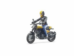 Bruder 63053 BWORLD Motocykl Scrambler Ducati Cafe Racer s jezdcem