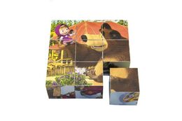 Bino Máša a Medvěd - kostky 9 ks