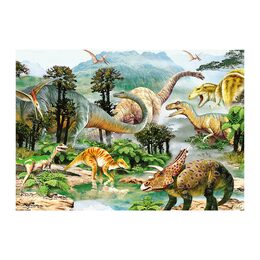 Dino Puzzle Život Dinosaurů 100 dílků