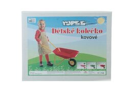 Teddies plechové kolečko Yupee velké růžové 78x40x32cm v krabici