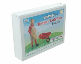 Teddies plechové kolečko Yupee velké růžové 78x40x32cm v krabici