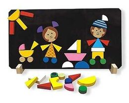 Magnetické puzzle děti v krabici 33x23x3 5cm
