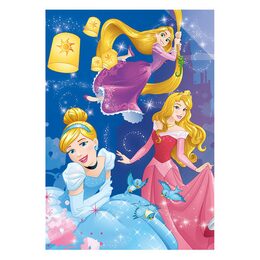 DINO Svítící Disney princezny 100 dílků