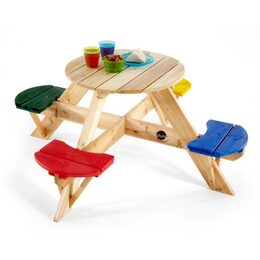 Stůl dřevěný piknikový se stoličkami
