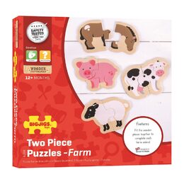 Bigjigs Toys Easy puzzle Zvířátka z farmy