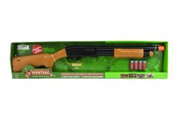 Teddies pistole/brokovnice lovecká plast 76 cm na baterie se zvukem v krabici