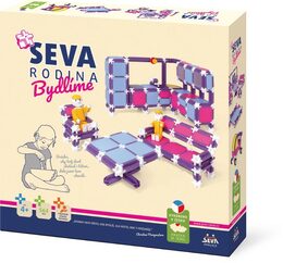 Stavebnice Seva Rodina Bydlíme plast 564ks v krabici 35x33x7cm