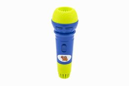 Teddies Mikrofon s ozvěnou plast Zvířátka a jejich kapela 19cm 2 barvy na kartě