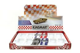 Auto Kinsmart Shelby GT-500 kov 13cm na zpětné natažení asst 4 barvy 12ks v boxu
