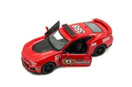 TEDDIES Auto Chevrolet Camaro 13 cm policie/hasiči kov asst 2 barvy na zpětné na