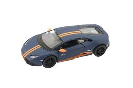 Auto Kinsmart Lamborghini Huracan kov 12cm na zpětné natažení asst 4 barvy 12ks v boxu