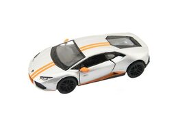 Auto Kinsmart Lamborghini Huracan kov 12cm na zpětné natažení asst 4 barvy 12ks v boxu