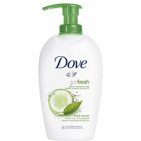 Dove Go Fresh Fresh Touch tekuté mýdlo dávkovač 250 ml